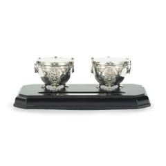 Carrington Company A Royal presentation silver inkstand by Carrington Co - 3779616