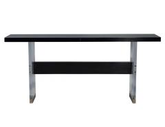 Carrocel Custom Acrylic and Walnut Modern Console - 1994682