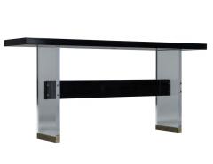 Carrocel Custom Acrylic and Walnut Modern Console - 1994684