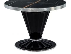 Carrocel Custom Art Deco Style Marble Top Table - 1994689