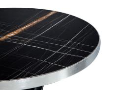 Carrocel Custom Art Deco Style Marble Top Table - 1994692