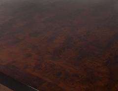 Carrocel Custom Burl Walnut Dining Table with Geometric Base - 1997731