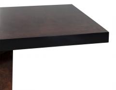 Carrocel Custom Burl Walnut Dining Table with Geometric Base - 1997732