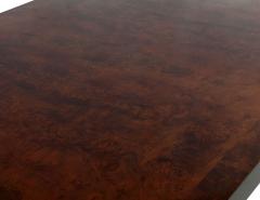 Carrocel Custom Burl Walnut Dining Table with Geometric Base - 1997733