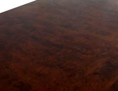Carrocel Custom Burl Walnut Dining Table with Geometric Base - 1997734