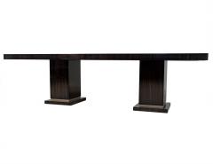 Carrocel Custom Macassar Slab Top Modern Dining Table - 1997736