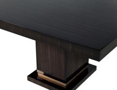 Carrocel Custom Macassar Slab Top Modern Dining Table - 1997738