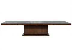 Carrocel Custom Made Walnut Art Deco Style Dining Table - 1995036