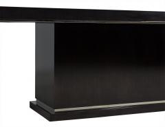 Carrocel Custom Modern Polished Walnut Dining Table - 1997719