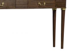 Carrocel Custom Slim Walnut Double Drawer Console - 1994551