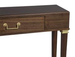 Carrocel Custom Slim Walnut Double Drawer Console - 1994553