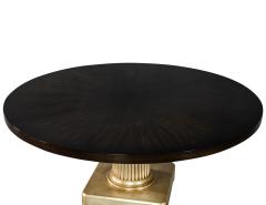 Carrocel Custom Sunburst Round Walnut Dining Table - 1997599