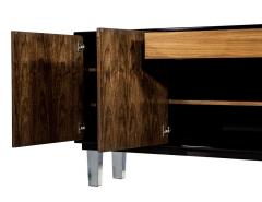 Carrocel Custom Walnut and Acrylic Modern Credenza - 1998424