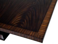 Carrocel Interiors Custom Art Deco Style Mahogany Dining Table with Rosewood Banding by Carrocel - 1527406