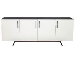 Carrocel Interiors Custom Modern Brass and Walnut Sideboard by Carrocel - 1526475