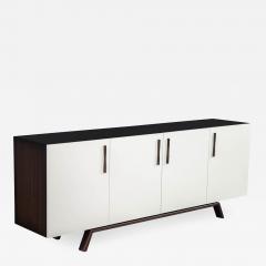 Carrocel Interiors Custom Modern Brass and Walnut Sideboard by Carrocel - 1526929