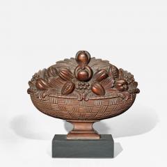 Carved Basket with Fruit - 3790579