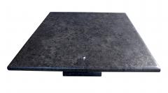 Carved Belgian Bluestone Square Dining Center Table with Baluster form Base - 3476756