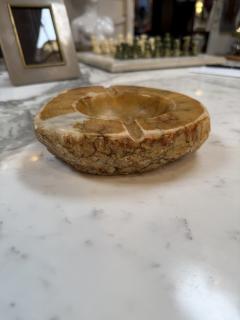 Carved Brown Marble Ashtray - 4725764