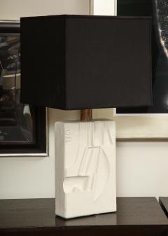 Carved Ceramic Table Lamp - 1914671