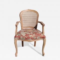 Carved French Style King Cane Back Chair - 3563782