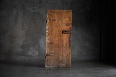 Carved Geometric Vernacular Pine Door Hautes Alpes France 19th Century - 4758668