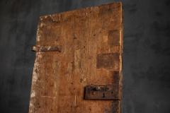 Carved Geometric Vernacular Pine Door Hautes Alpes France 19th Century - 4758673