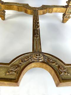Carved Giltwood Ottomans Benches Embroidered Seats Nailheads Pair Louis XIV - 4577709