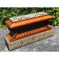 Carved Italian Neoclassical Mahogany Metamorphic Window Benches Jardeniers - 1668252