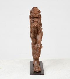 Carved Limewood Lion Rampant - 4331806