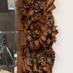 Carved Limewood Mirror Frame In The Manner Of Grindling Gibbons English ca1880  - 2180414