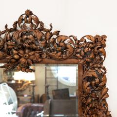 Carved Limewood Mirror Frame In The Manner Of Grindling Gibbons English ca1880  - 2180415