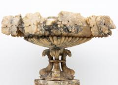 Carved Marble Shaped Neoclassical Urn Italy 19th Century - 3970962