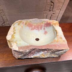 Carved Natural Quartz Stone Sink Basin Bowl - 3570964