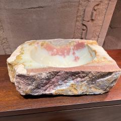 Carved Natural Quartz Stone Sink Basin Bowl - 3570995