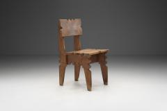 Carved Natural Wood Chair from Fran ois Catroux Collection France 20th century - 2616748