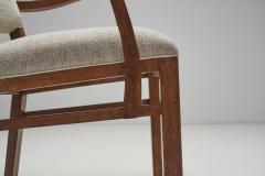 Carved Oak Accent Chair Europe 1930s - 2891372