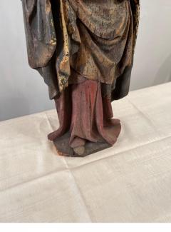 Carved Painted Figure of a Madonna Child - 2550344