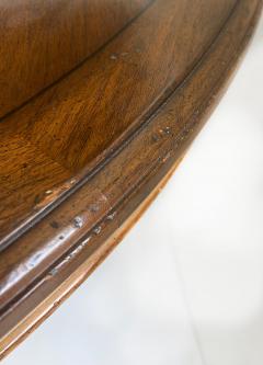 Carved Pedestal Dining Table Extends Round to Oval with Two Leaves - 4174654