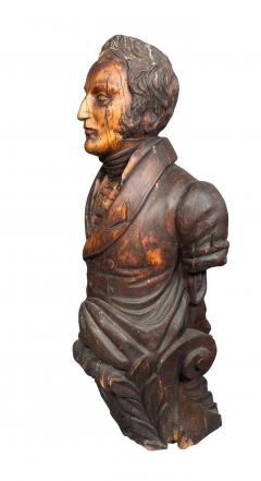 Carved Pine Ship Figurehead Of Admiral David Farragut - 4506996