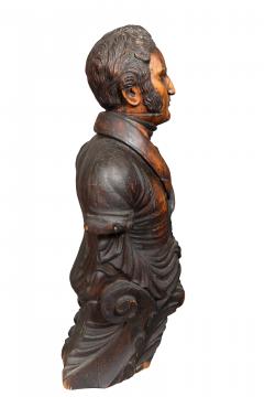 Carved Pine Ship Figurehead Of Admiral David Farragut - 4507019