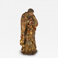 Carved Polychromed Figure of a Saint Spain circa 1720 - 4413569