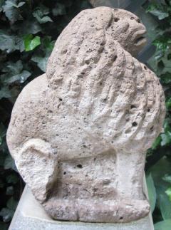 Carved Stone Italian Lion Sculpture - 120596