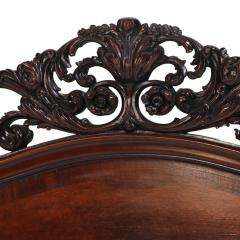 Carved Walnut Marriage Bed C 1890 - 4734589