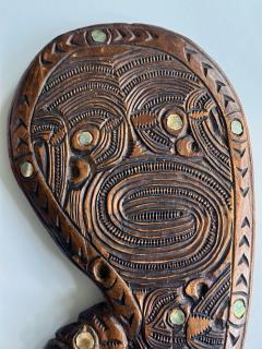 Carved Wood M ori Wahaika Club New Zeland - 3436857