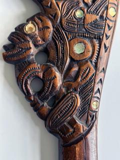 Carved Wood M ori Wahaika Club New Zeland - 3436858