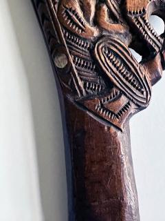 Carved Wood M ori Wahaika Club New Zeland - 3436862