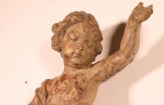Carved Wooden Cherub 18th Century - 4156817