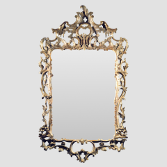 Carved and Gilded Baroque rococo Looking Glass - 4751143