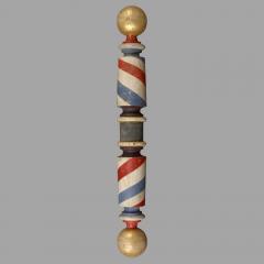 Carved and Painted Barber Pole - 114387